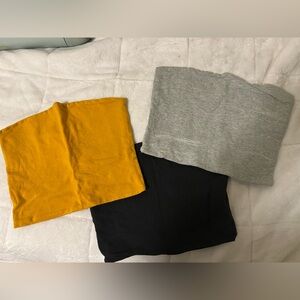 DC Tube Top Set - Black, Gray, and Yellow